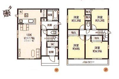  D����4LDK�E�쓌�����E�J�[�X�y�[�X����2��I