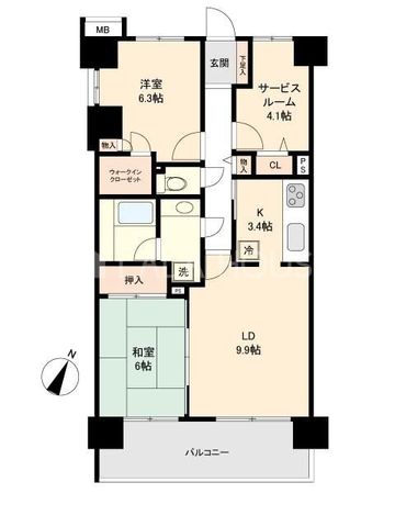  2SLDK�E������E3�K�E�z����ǍD��