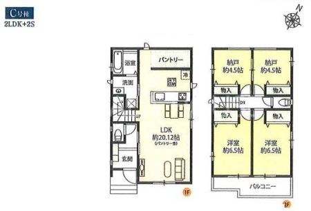  C����2LDK�{2S�E������E�J�[�X�y�[�X�Q��I