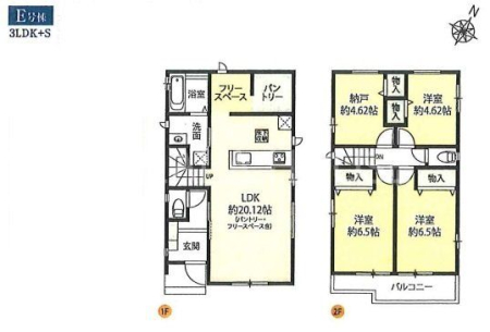  E����3SLDK�E������E�J�[�X�y�[�X�Q��I�p���g���[�X�y�[�X�E�t���[�X�y�[�X���聙