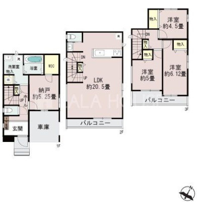  A����3SLDK�E������E�J�[�X�y�[�X1��I