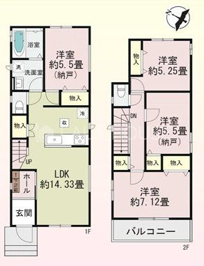  2LDK2S�E�쐼�����E�J�[�X�y�[�X�Q��I