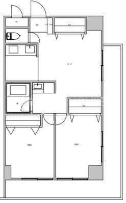  2LDK�E�쓌�k��2�ʃo���R�j�[�E�z����ǍD��